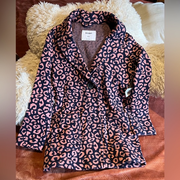 Girls Animal Print Overcoat/Blazer - Picture 1 of 5